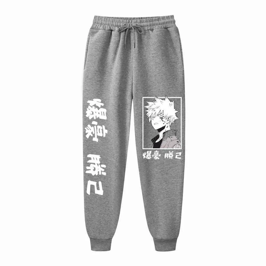 Japonais Anime mon héros académique Katsuki Bakugo Harajuku femme pantalon imprimer Joggers femme pantalon pantalon de survêtement décontracté G1007