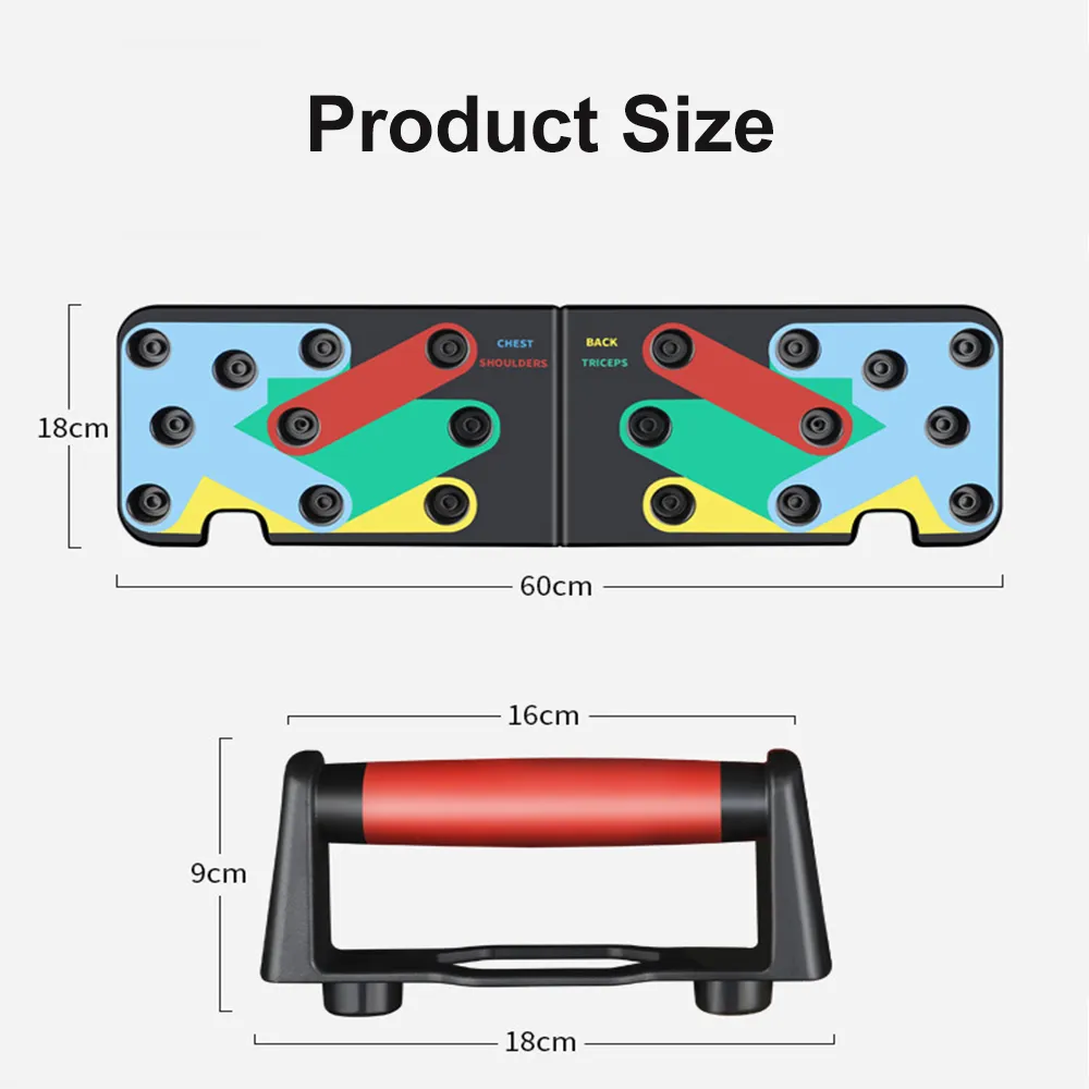 opvouwbareフィットネスプッシュアップボードマルチファンクションリカムUITGEBREIDEオフェンゲン胸部運動腹部アームバックマッスルワークアウトホームジムワイドナローラック
