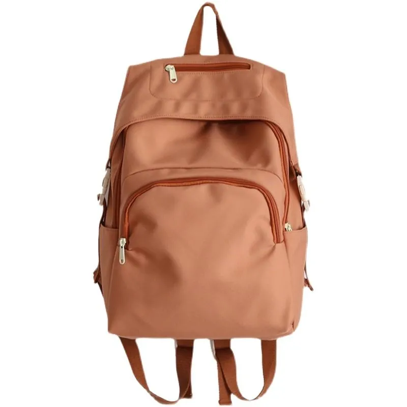 حقيبة الظهر Simple School for Teenage Gilrs Laptop Student Bag Bag مقاومة للماء نايلون أزياء الفتاة