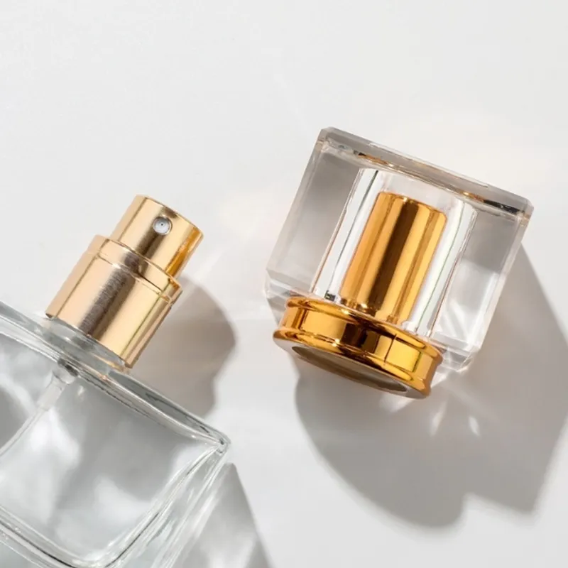 50ml frascos de pulverizador de perfume de vidro 30 ml recipientes cosméticos vazios com atomizador para frascos de perfume recarregáveis ​​viajante
