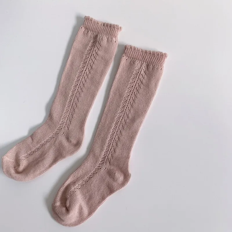 2021 Новые детские носки колена высокая длинная детская хлопковая льняная носка для девочек, мальчик, мальчик, весна лето, ноги, детские носки принцессы1504036