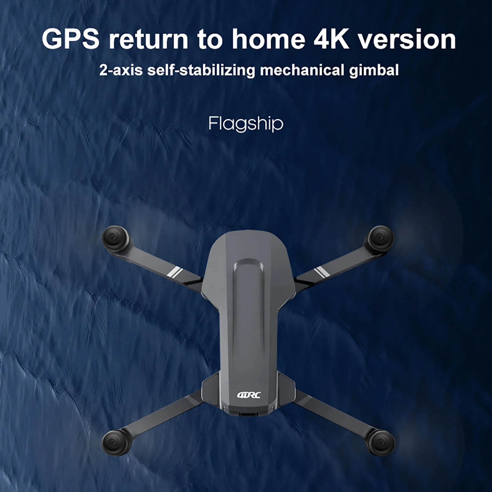 F4 Drohne GPS 5G mit 4K Kamera HD faltbarer Quadrocopter mechanische 2-Achsen-Gimbal-Kamera bürstenloser Power Flight 25M RC Hubschrauber