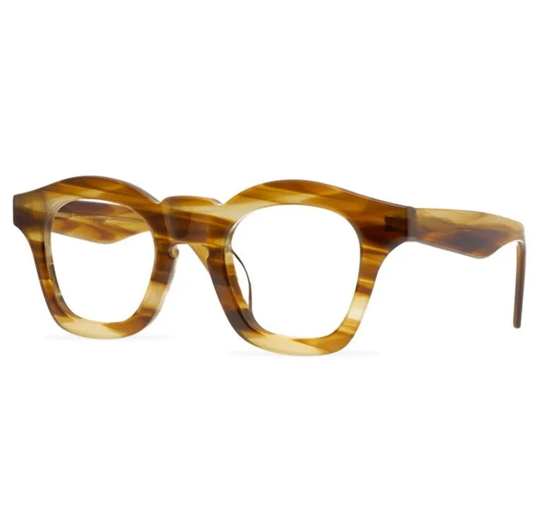 Mannen Optische Brilmontuur Merk Brilmonturen Vintage Mode Brillen Het Masker Handgemaakte TOP Qualitly Bijziendheid Brillen met Cas257e