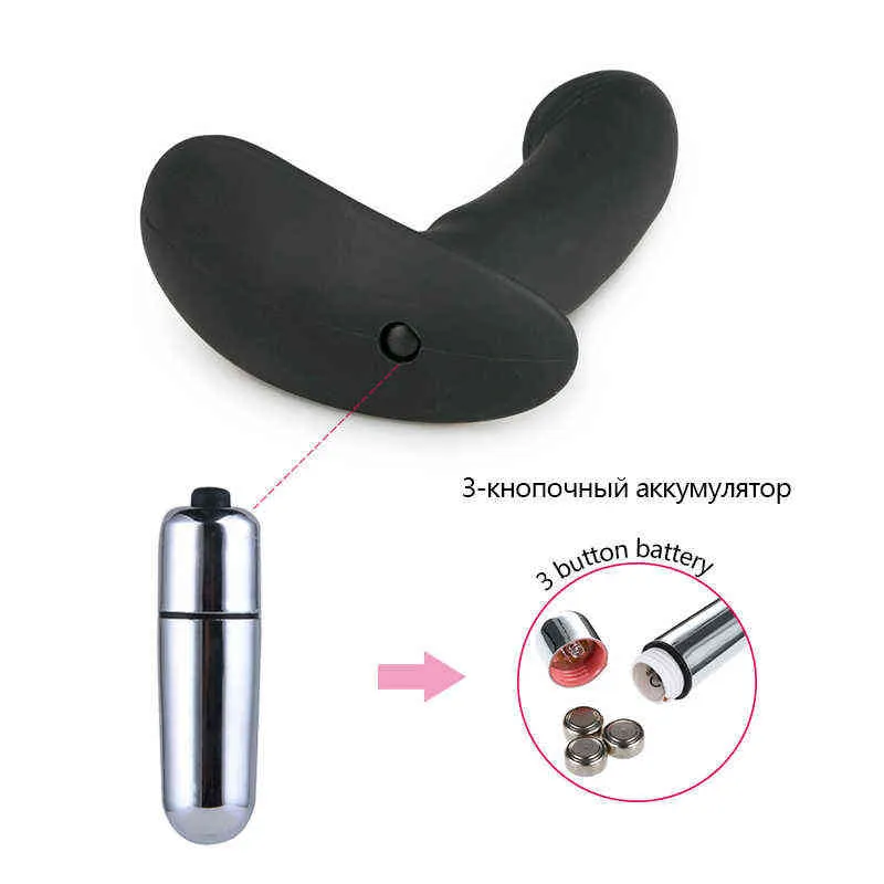 Nxy Vibratoren G-Punkt Klitoris Stimualtion Anal Plug Vibrator Anal Butt Plug Vibrator Leistungsstarke Motoren Prostata-Massagegerät Sexspielzeug für Männer Frauen 0105