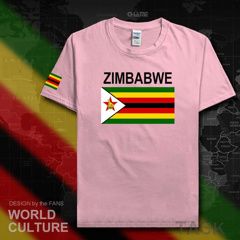 Zimbábue Homens Camiseta Jerseys Nation Tshirt Tshirt 100% Algodão T-shirt T-shirt Roupas Tee Country Sporting Zwe Yezimbabwe Zimbabwean X0621