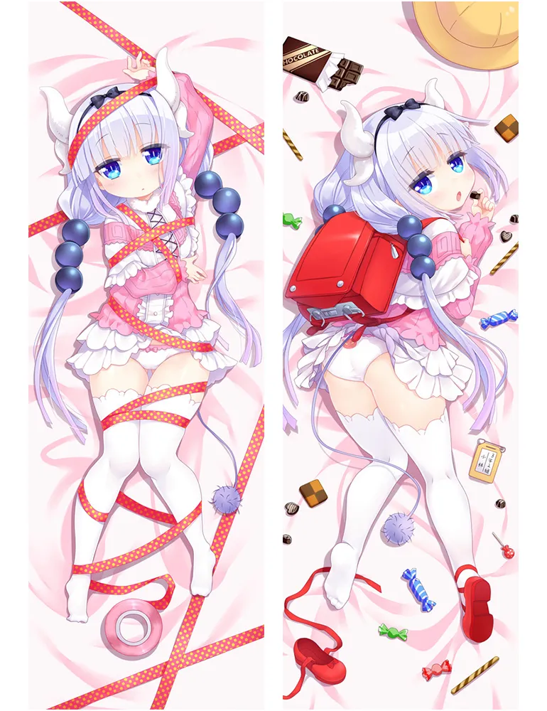 17012 - Kobayashi-san Chi no Maid Dragon Cute Kanna Kamui Hugging Pillow Case Cover