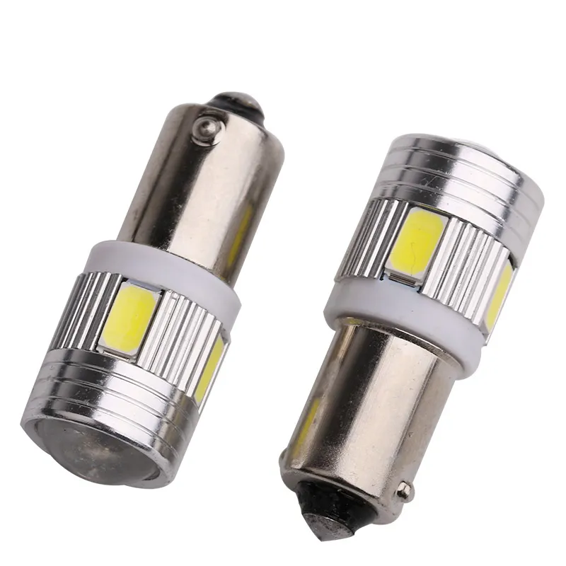 10X BA9S T4W T11 233 363 LED Bulbs 5630 6SMD Car Parking Light Interior Reading Lamps Motor Dome Bulbs White Blue Red Green 12V