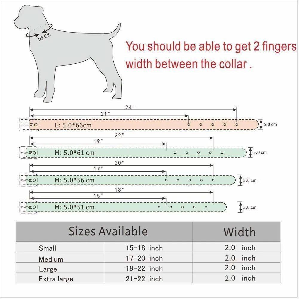 Colarinho para cães para grande s picos frios de couro alemão pastor mastiff rottweiler bulldog y200515