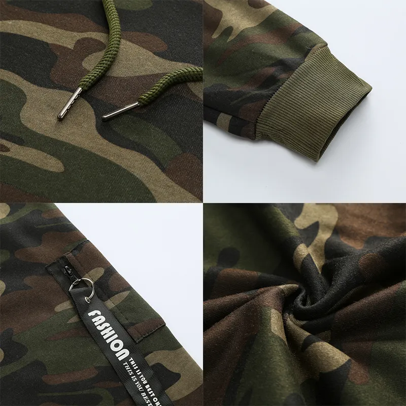 Herrsp￥rsp￥r Tracksuit Military Hoodie Set Costom Your Camouflage Muscle Man Autumn Winter Tactical Sweat Jacket Pants 220920