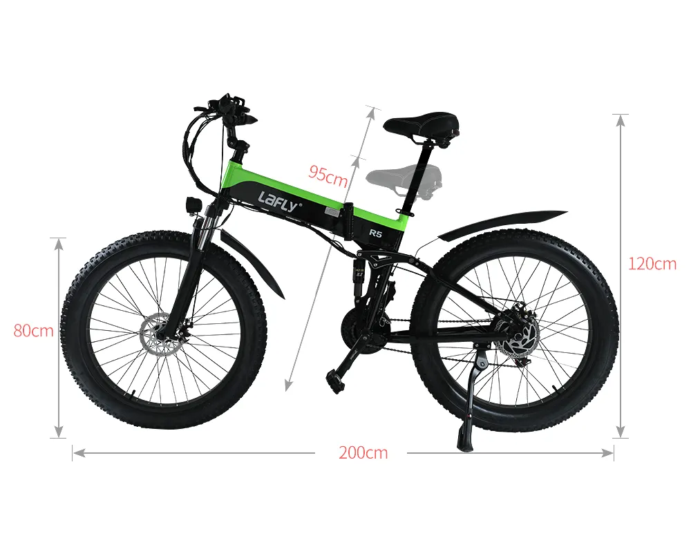 Электрический велосипед 1000 Вт жирный шин Электрический велосипед 48 В взрослый ebike Mountain Cycling Bicycle 48V128AH Лития батарея Lafly9107082