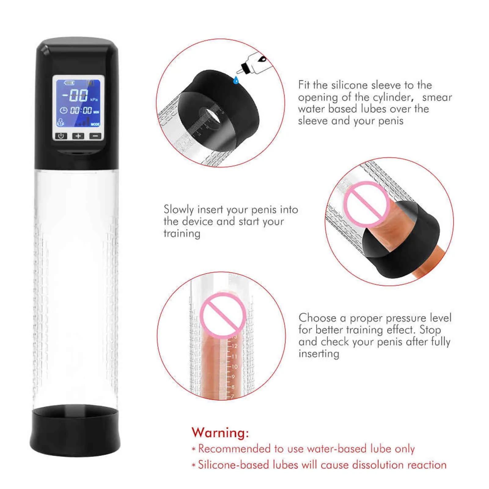 NXY pompe à sexe jouets pompe à pénis électrique masturbateur masculin automatique agrandissement sous vide rehausseur jouets sexuels pour hommes 5 Types 1125