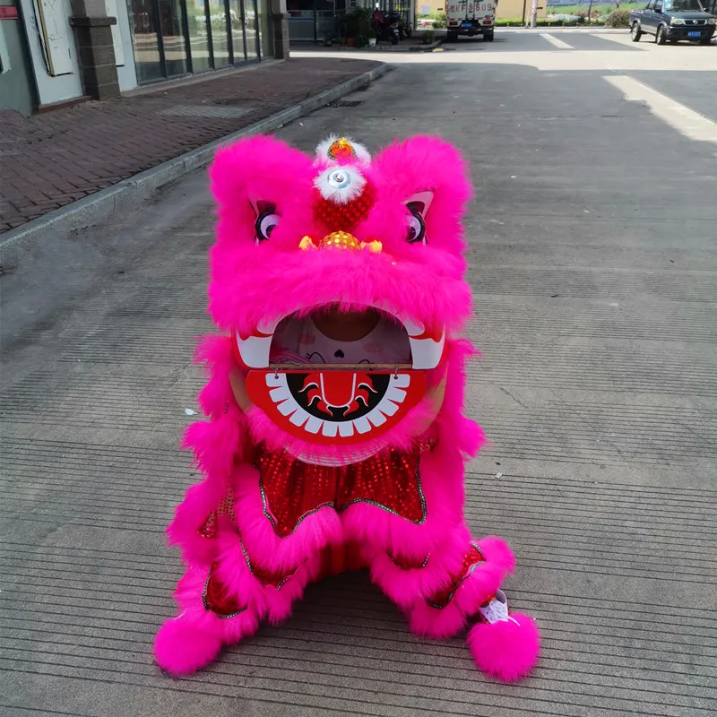 RPYAL LION DANCEマスコットコスチュームキッド5-10漫画ピュアウールプロップ