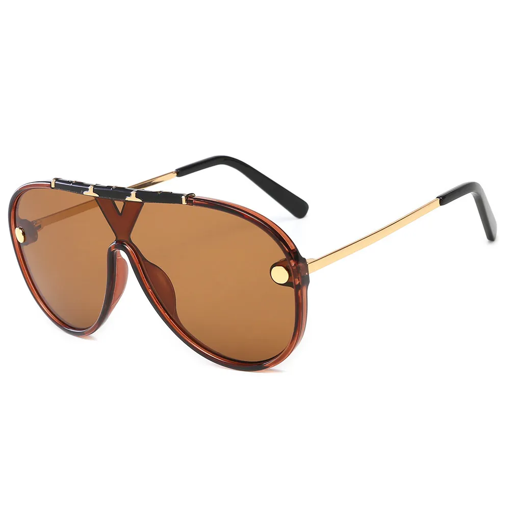 Óculos de sol de design de moda masculino ao ar livre moldura redonda moda clássico sol óculos