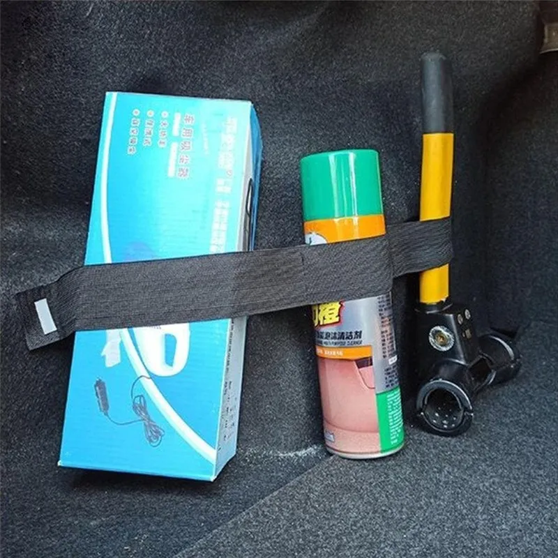 40/50/60/70/80cm Car Trunk Organizer Elastic Fixing Belt Storage Bag Tapes Fire Extinguisher Fixing Belt Interior Accessories