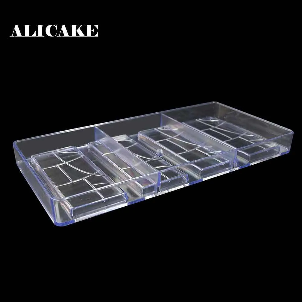 Chocolate Mold Polykarbonat Bar Bakery Tools Pastry Baking Plastic Chocolat Moule Y200612