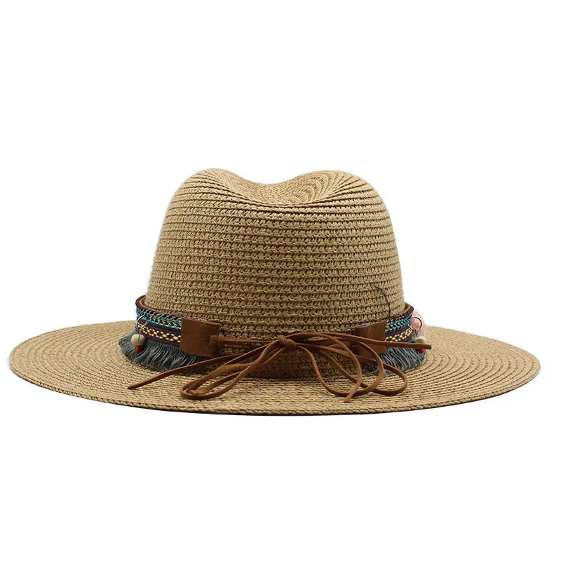 Moda Chapéus do Panamá para homens 7 Cores Jazz Fedoras Cooling Sun Hats Summer Breathable Elegante Festa de Senhoras Chapéu inteiro C03049028534058