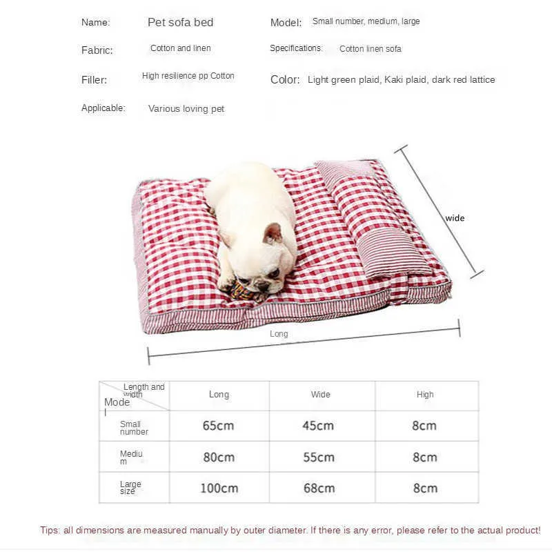 Lit pour animaux de compagnie doux lit pour chat quatre saisons chaud et confortable sac de couchage lit pour chien matelas tapis pour grand moyen petit chien chat fournitures pour animaux de compagnie 210915