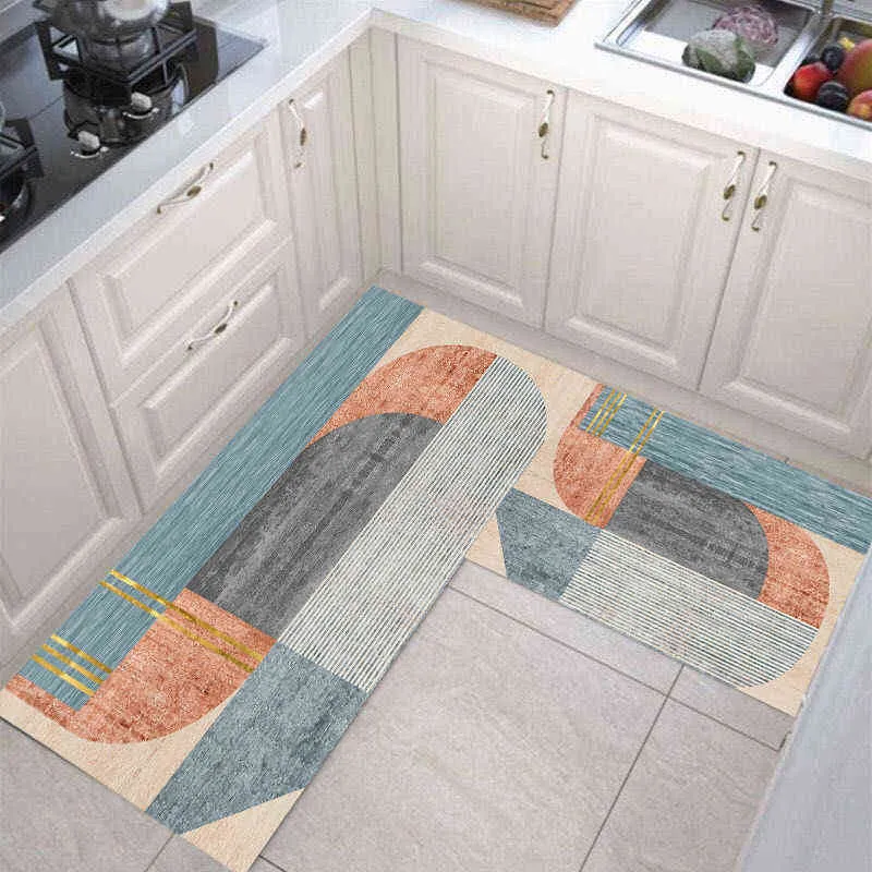 Противоскользящий кухонный коврик для пола Современная ванна ковер вход для ковров для ковров входной ковровной коврики