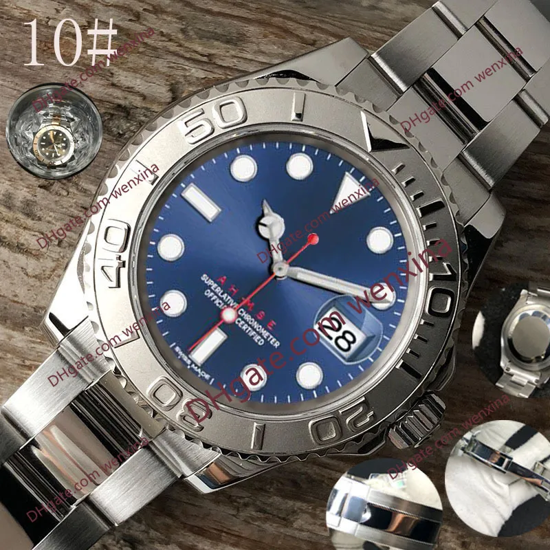 Top zegarek męski 40mm automatyczny zegarek wysokiej jakości ze stali nierdzewnej wodoodporny Super Luminous męski mechaniczny zegarek Orologio di Lusso ze stali