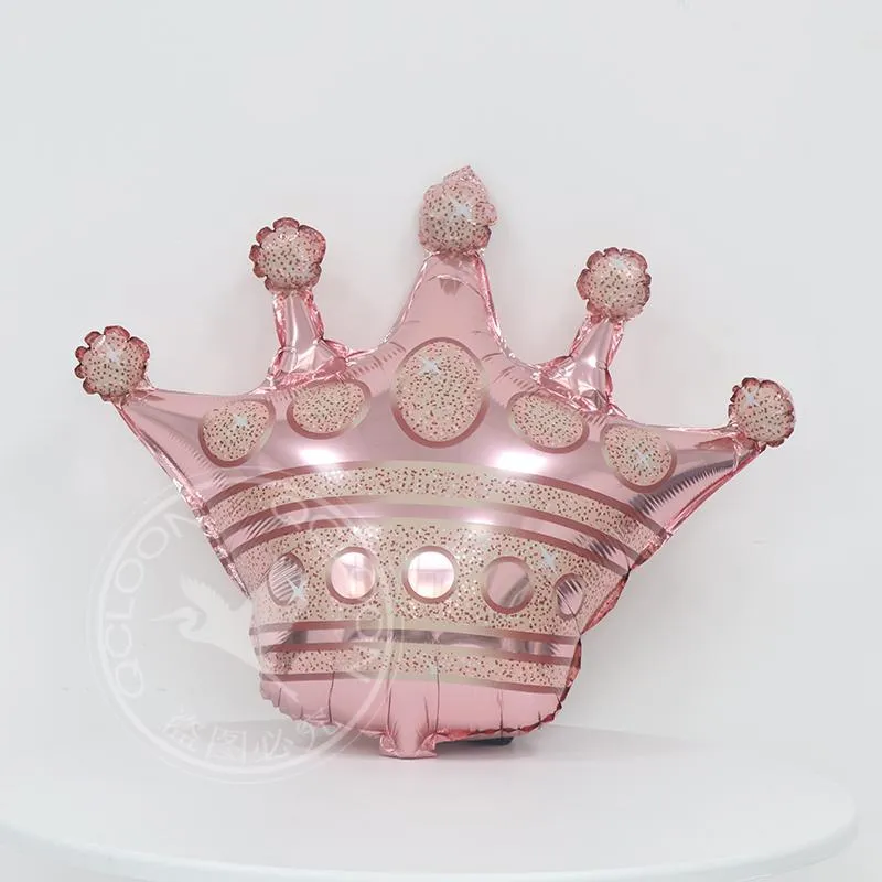 Decorazione del partito 1 pz Big75 70 cm Oro Rosa Bilack Argento Corona Foil Palloncini Principe Principessa Baby Shower Compleanno Adulti Baloons De216v