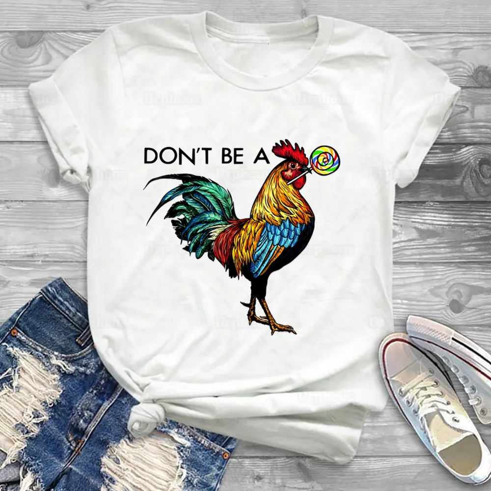 Ne soyez pas un coq Sucker chemise humour sarcastique sucette coq t-shirt Animal graphique drôle haut t-shirts 100% coton 210315