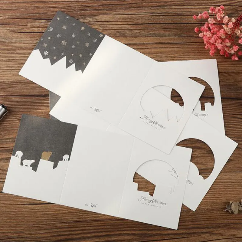 300 pièces cartes de joyeux Noël pour enfants avec enveloppes Invitations vierges à l'intérieur Mini cartes de voeux en papier
