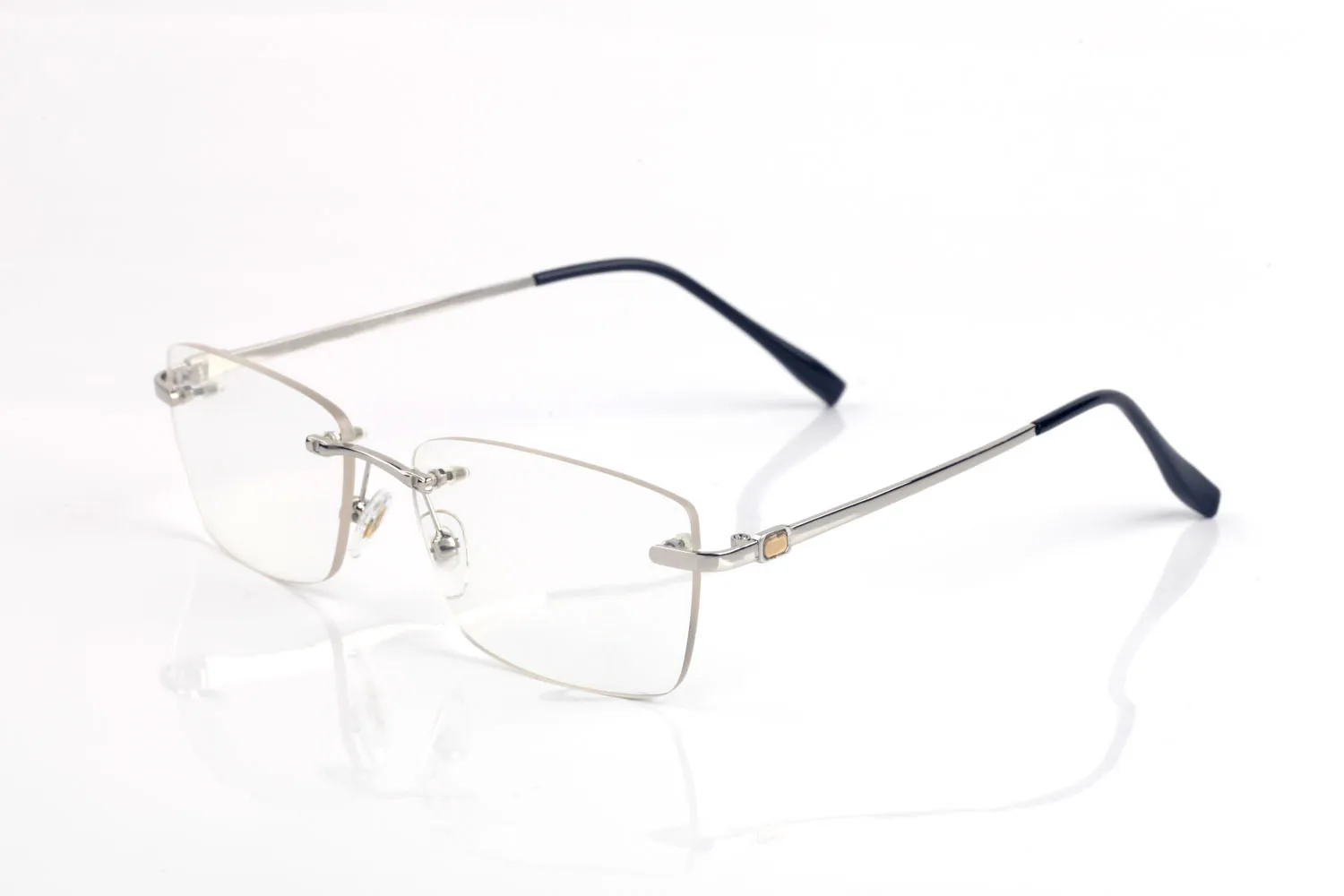 Retro Bezprzewodowe okulary przeciwsłoneczne Kobiety moda męska sporty metalowa rama czarna brązowa przezroczysta obiektyw dla żeńskich okularów Oculos de sol 3547