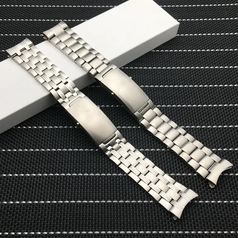 20mm 22mm solide bracelet en acier inoxydable remplacement bracelet en acier mâle montre accessoires pour omega 007