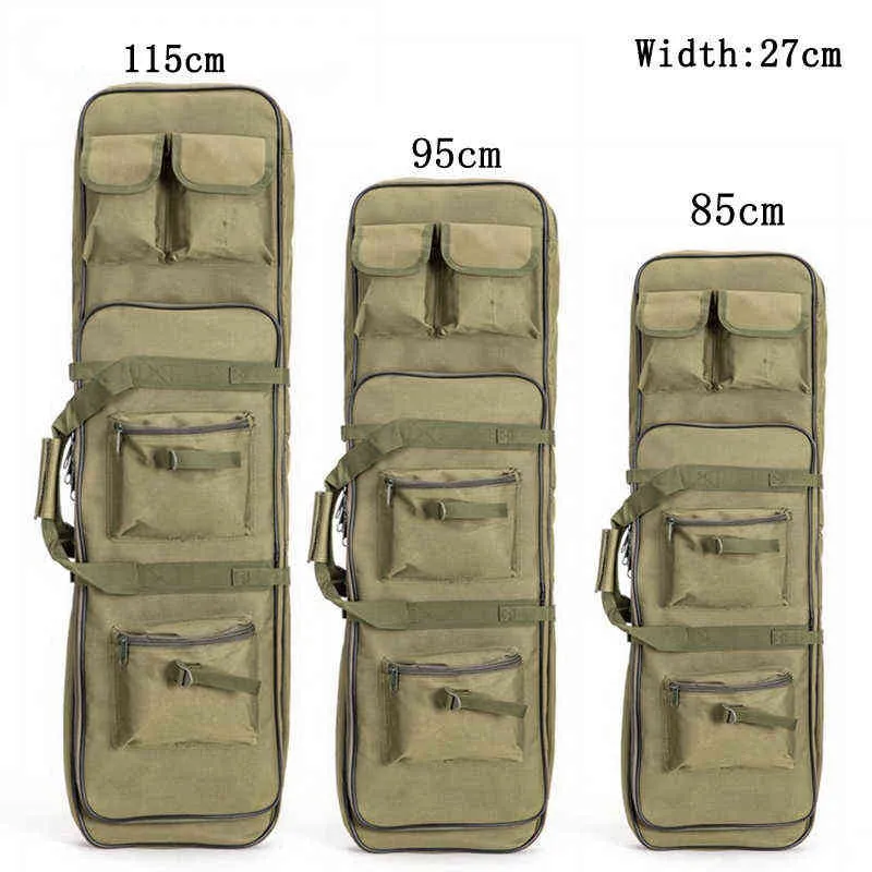 85cm/95cm/120cm Tactical Rifle Gun Shotgun Carry Case Bag Backpack Military Hunting Bag mud Army Green Y1227