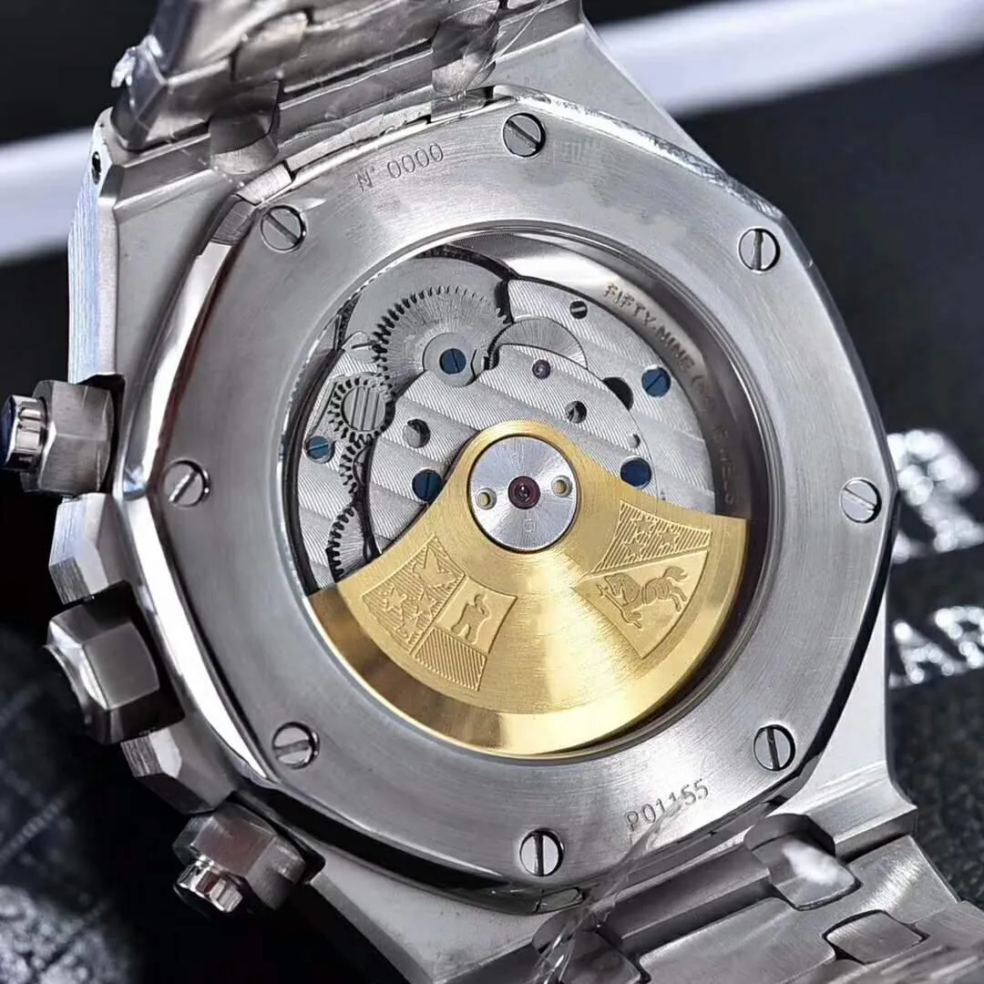 Herenhorloge met automatisch mechanisch uurwerk 316 fijne stalen band saffier krasbestendig glas 42 mm wijzerplaat waterdicht tou253l