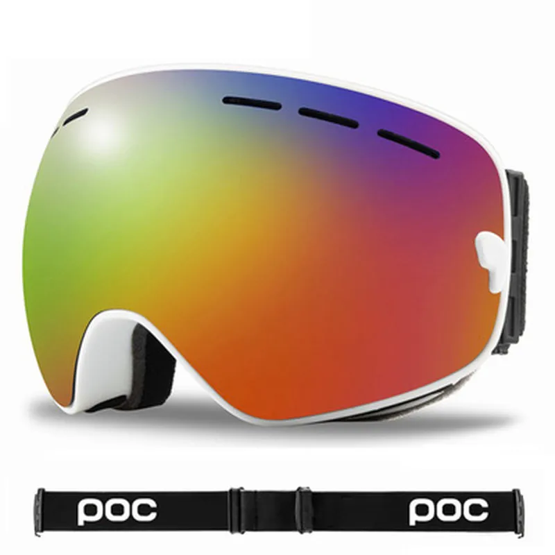 Professional Men Women Ski Goggles Eyewear Double Layer Antifog Big Ski Mask Skiing Glasses Eyes Protector Snow Snowboard298G4584076