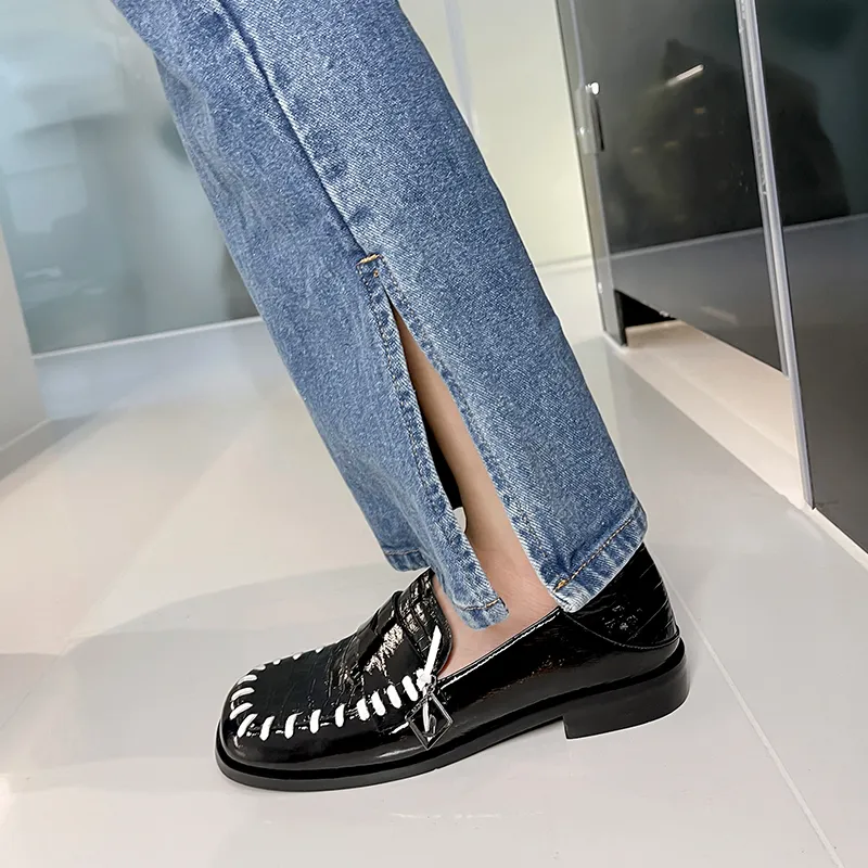 Karree Schuhe Frau Heels 2021 Neue Mode Frauen Chunky Heels Pumps für Frauen Büro Dame Casual Frauen Schuhe Plattform Heels