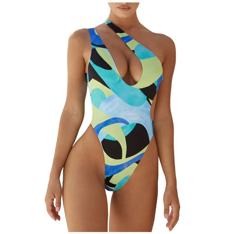 TELOTUNY Zomer Dames Split Badpak Bikini Set vrouwen Sexy Een Stuk Badmode Gedrukt Badpak Bikini Zwemmen Beachwear 12759
