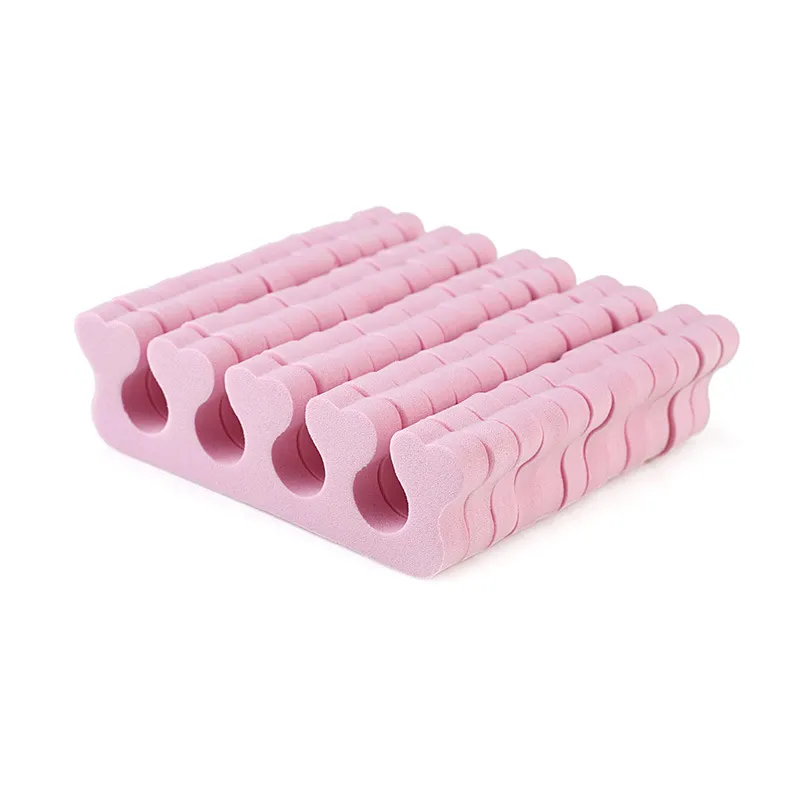 Pink Sponge Fingers Toes Separator Foam Divider Nail Tools