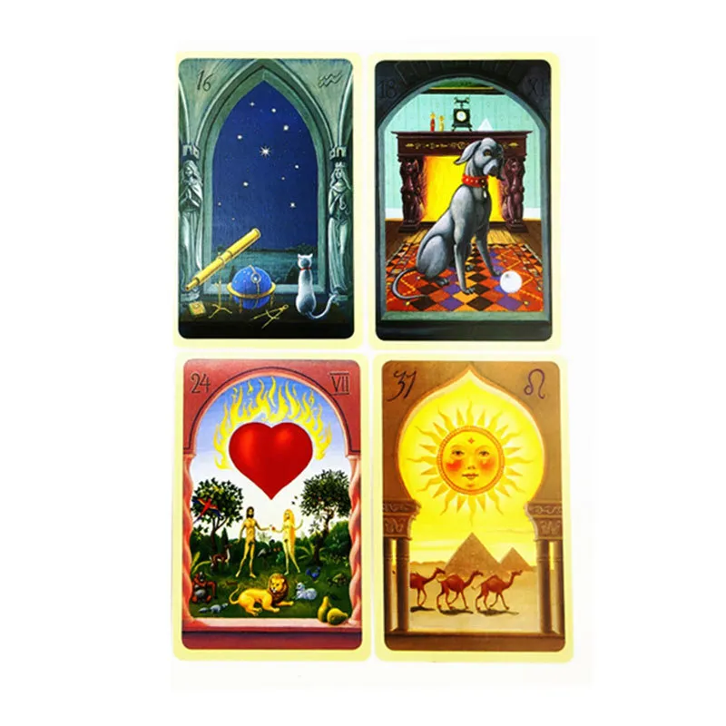 Mystical Lenormand Oracles Cards Full English Deck Tarot Mysterious Divination Family Party Funny Board Game jeux individuels