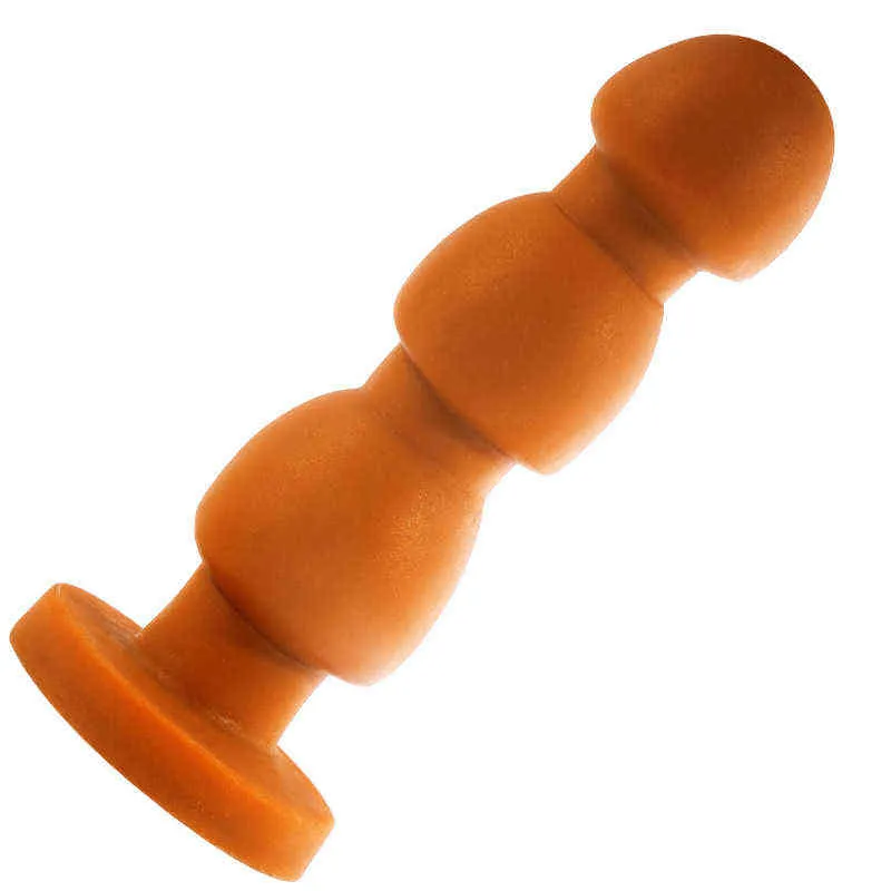 NXY Dildos Anal Leksaker Ny Alternativ Pagoda Backyard Plug Onani Enhet för Män och Kvinnor Mjuk Silikon Chrysanthemum Massage Roliga Vuxna produkter 0225