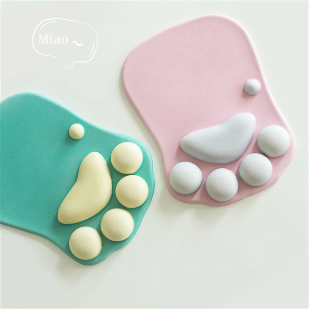 Cute Cat Paw Mouse Kawaii Gaming Pad Nonslip Silicone Mice Cat Table Cat Ноутбук игра Компьютерная клавиатура