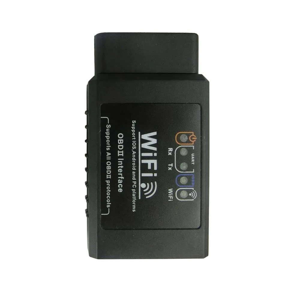 ELM327 WIFI / بلوتوث V1.5 OBD2 أدوات تشخيص السيارات PIC18F25K80 رقاقة IOS / الروبوت WI FI ELM 327 V 1.5 OBDII Code Code Readers