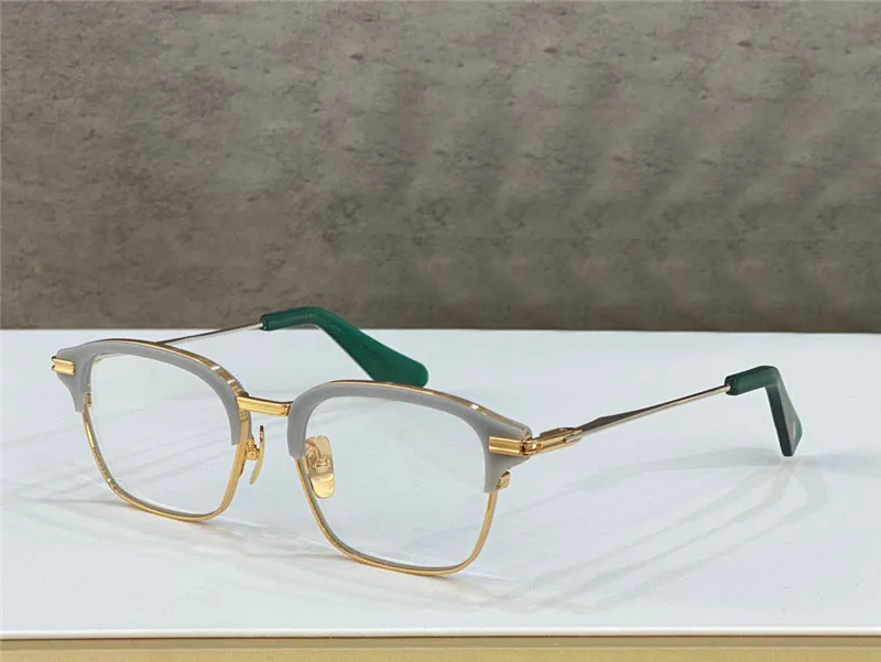 Occhiali da vista da uomo di nuovo design alla moda TIPOGRAFO K montatura quadrata in oro vintage stile semplice occhiali trasparenti di alta qualità trasparente le293l