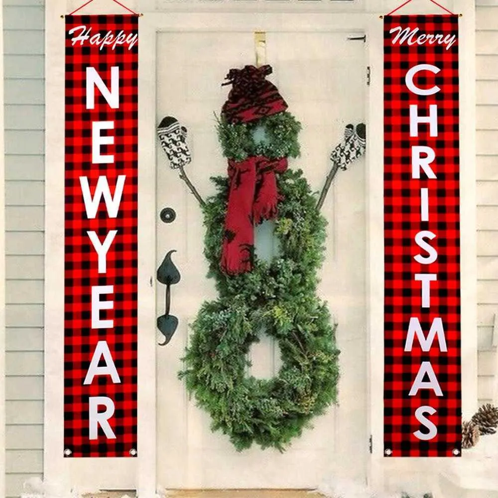 Щелкунчик-солдат, баннер, Рождественский декор для дома, веселая дверь, рождественское украшение, счастливый год 2022, Navidad 211022324H