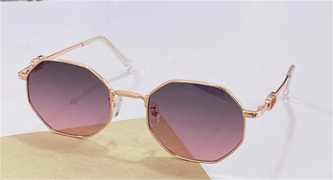 modedesign kvinnor solglasögon 2040 polygonmetallram enkel och trendig stil toppkvalitet UV400 skyddsglas298b