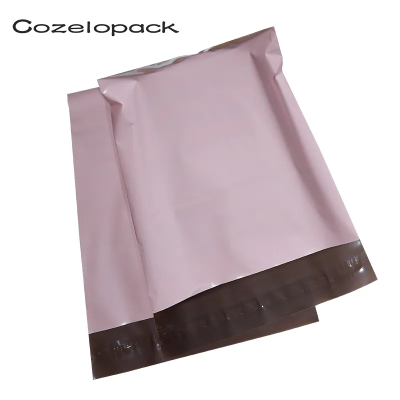Light Pink Poly Self Adhesive Post Mailing Package Mailer Glue Seal Postal Bag Gift Courier Storage Bags Y200709