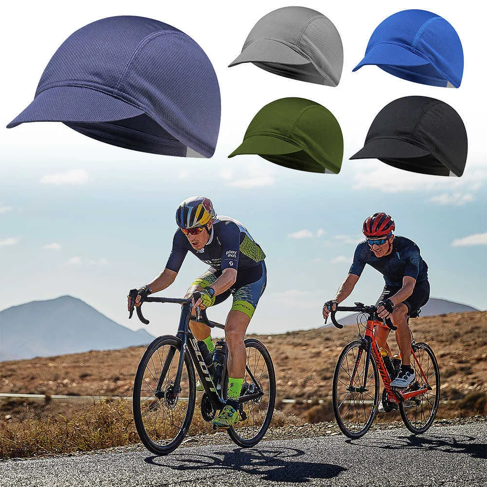 Équitation cyclisme casquette Protection été élastique chapeau vélo couleur unie maille extérieur soleil Portable anti-poussière cyclisme pièces