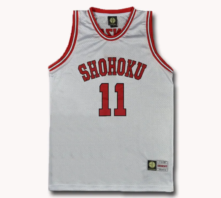 Slam Dunk Shohoku High School No 11 Rukawa Kaede Cosplay SD Top Vest Basketbal Jersey342n