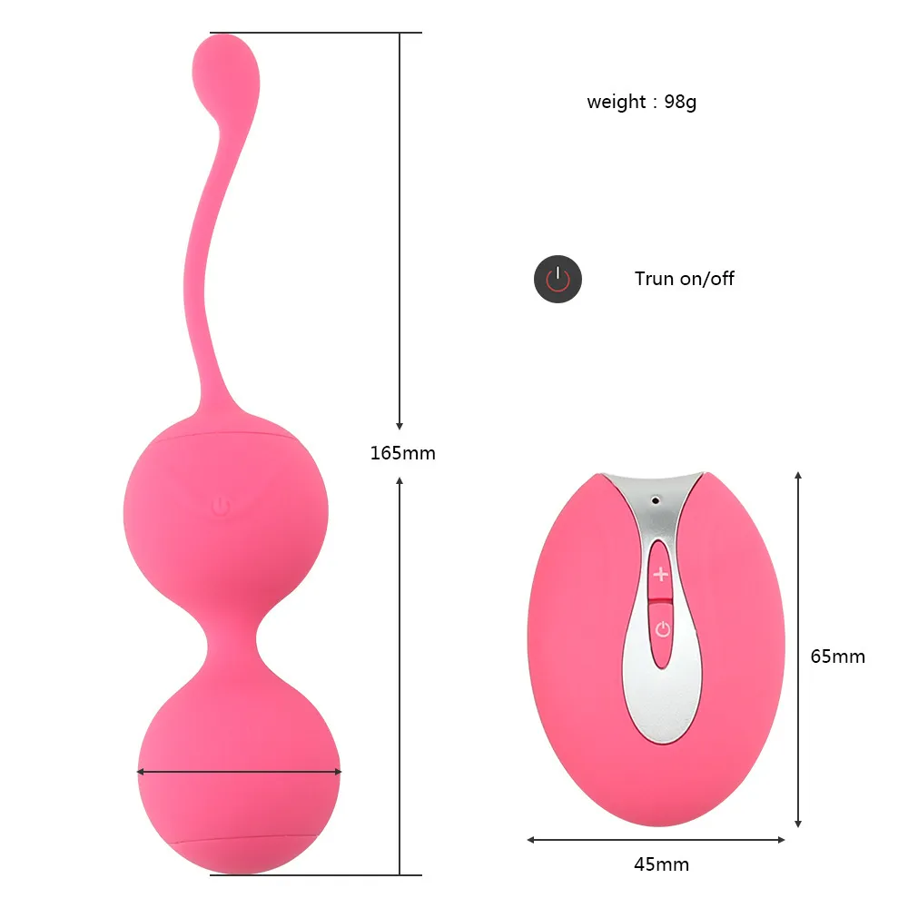 Massaggio Stimolazione a 2 punti Vibratore a doppio uovo Vagina Giocattoli del sesso anale donne Coppie Prodotto Vibrante Kegel Ball Wireless