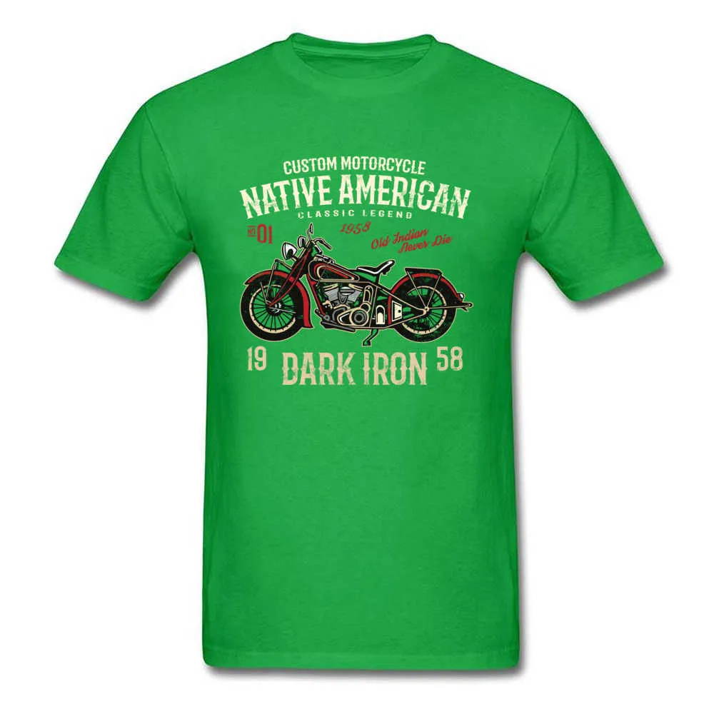 American Motorcycle Hot Sale Short Sleeve Party Top T-shirts 100% Cotton Crewneck Men