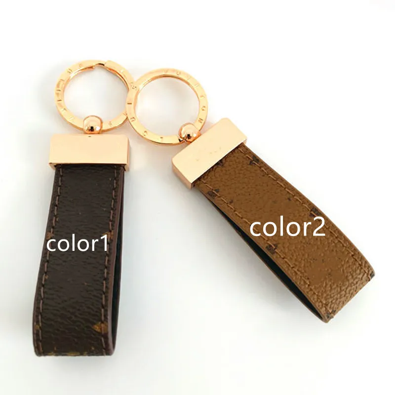 2022SS Keychains Buckle lovers Car Handmade Leather Keychains Men and Women bag Pendant Fashion Accessories248P