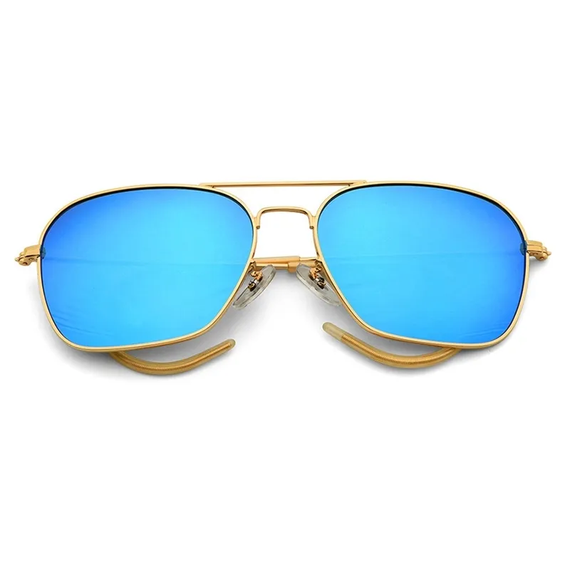 Kvadratisk solglasögon för män Kvinnor Kurva Förhindra Fallande Temple TAC Polariserad Lens Drive Travel Oculos de Sol UV400 Protection