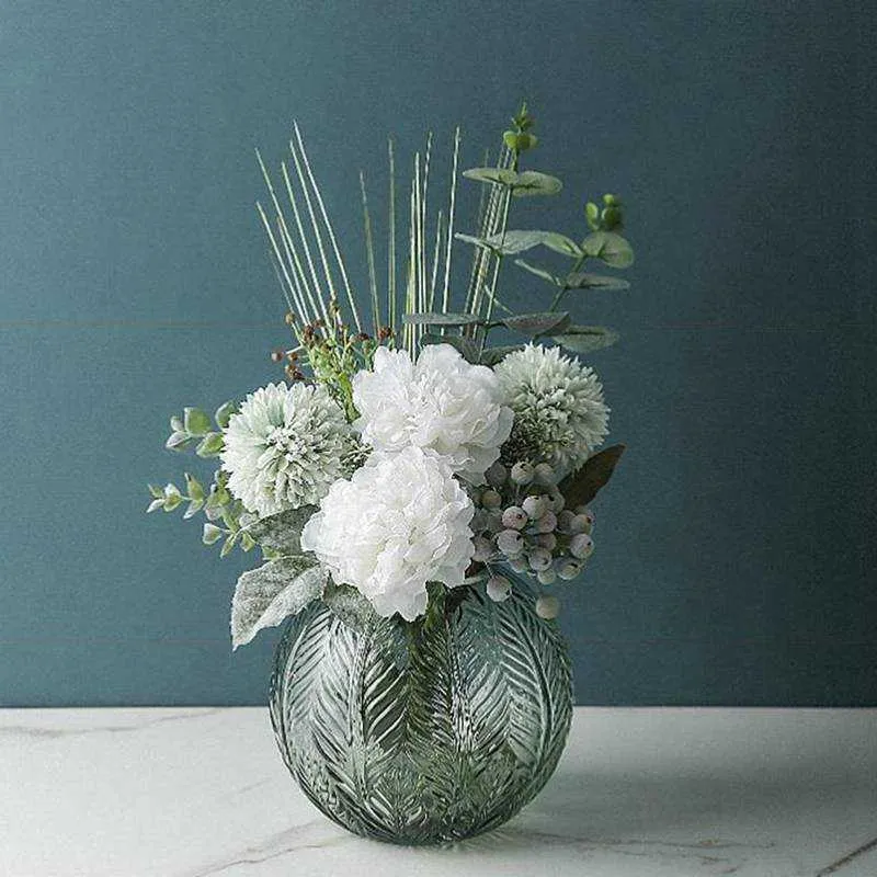 Vase à fleurs sphérique Transparent nordique, Vases à plantes hydroponiques en verre, décoration de salle, Terrarium, décoration de maison pour salon