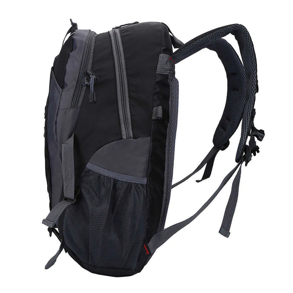 40L vattentät ryggsäck axelväska för utomhussporter klättring camping vandring orange bergsklättring väska sport ryggsäck Q0721